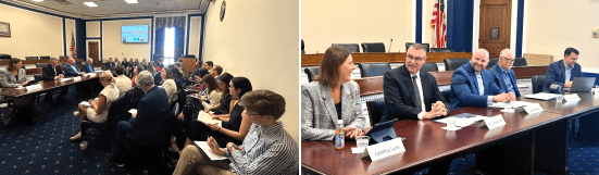 Panelists briefing U.S. Congressional aids at water community briefing on cybersecurity