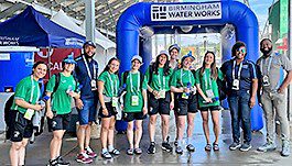 BWW staff with mister at The world Games