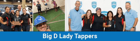 Big D Lady Tappers champion pipe tapping team