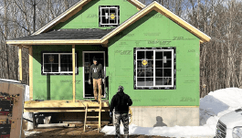 Community engineering corps volunteers helped with a veterans' housing project in New Hampshire