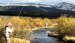Fly fishing on the Fraser River in Colorado