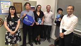 Veronica Cavera visited with Japan Water Works Association