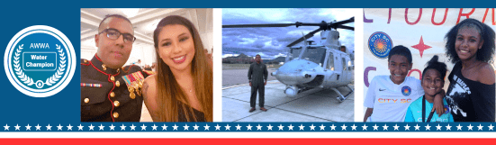 Pictured from left: Shawn and Whitney McCoy, Shawn with helicopter, Shawn's kids