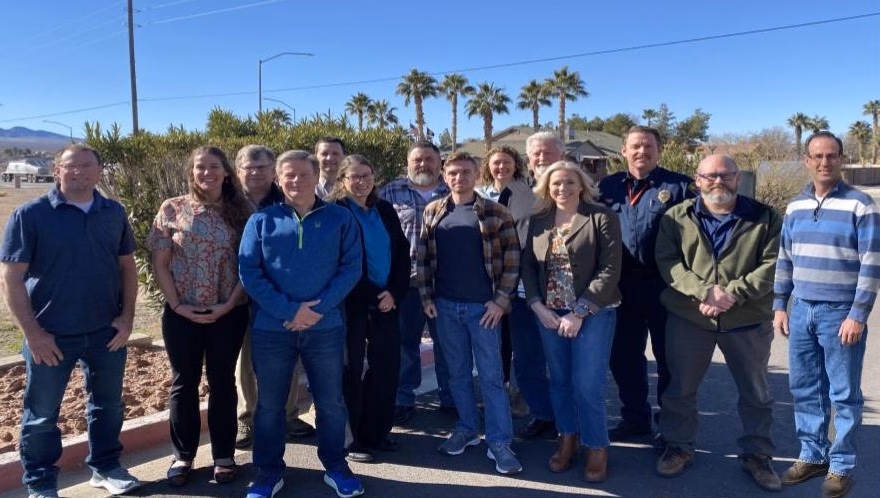 The Source Water Protection Planning Team at Virgin Valley Water District poses for a photo.