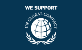 Logo that says We Support UN Global Compact