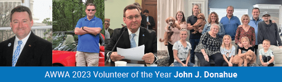 AWWA 2023 Volunteer of the Year John J. Donahue