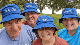From left, Rick, Taylor, Connie and Heidi Hopper.
