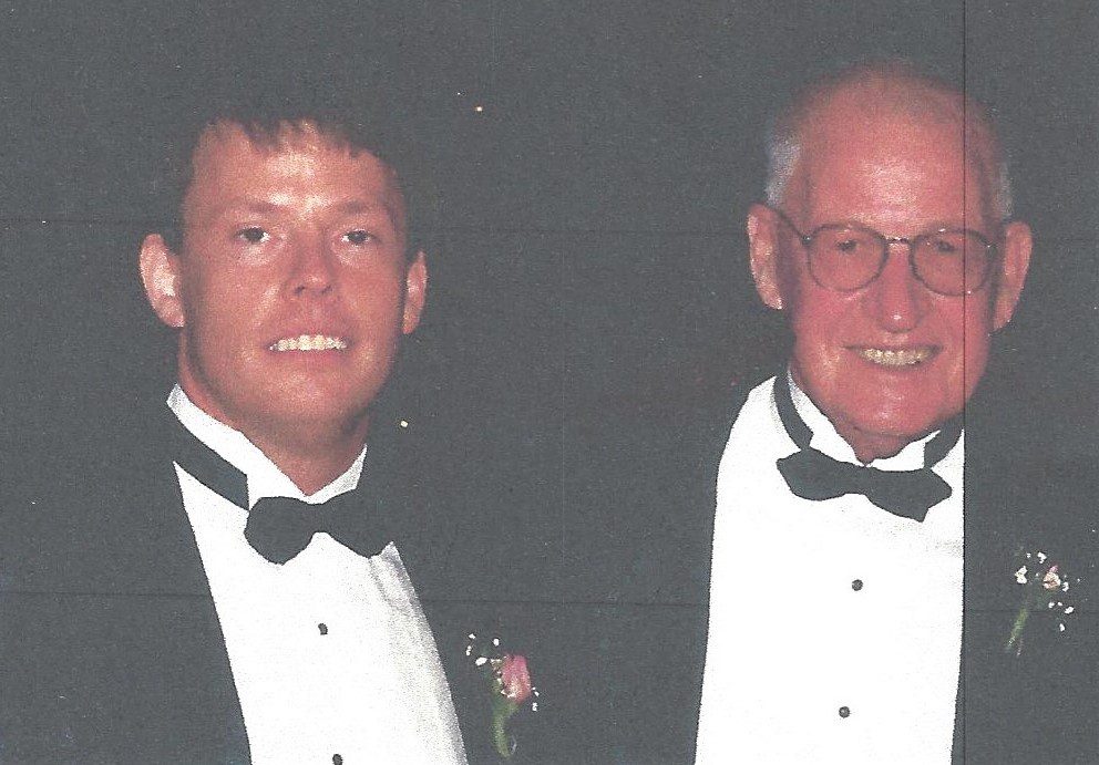 Bob James, left, with father Roger James.