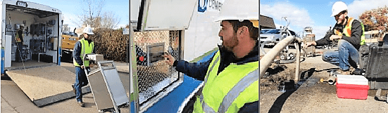 Denver Water staff executing the the ozone disinfection process