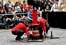 Competition from the women's Hydrant Hysteria competition at ACE23