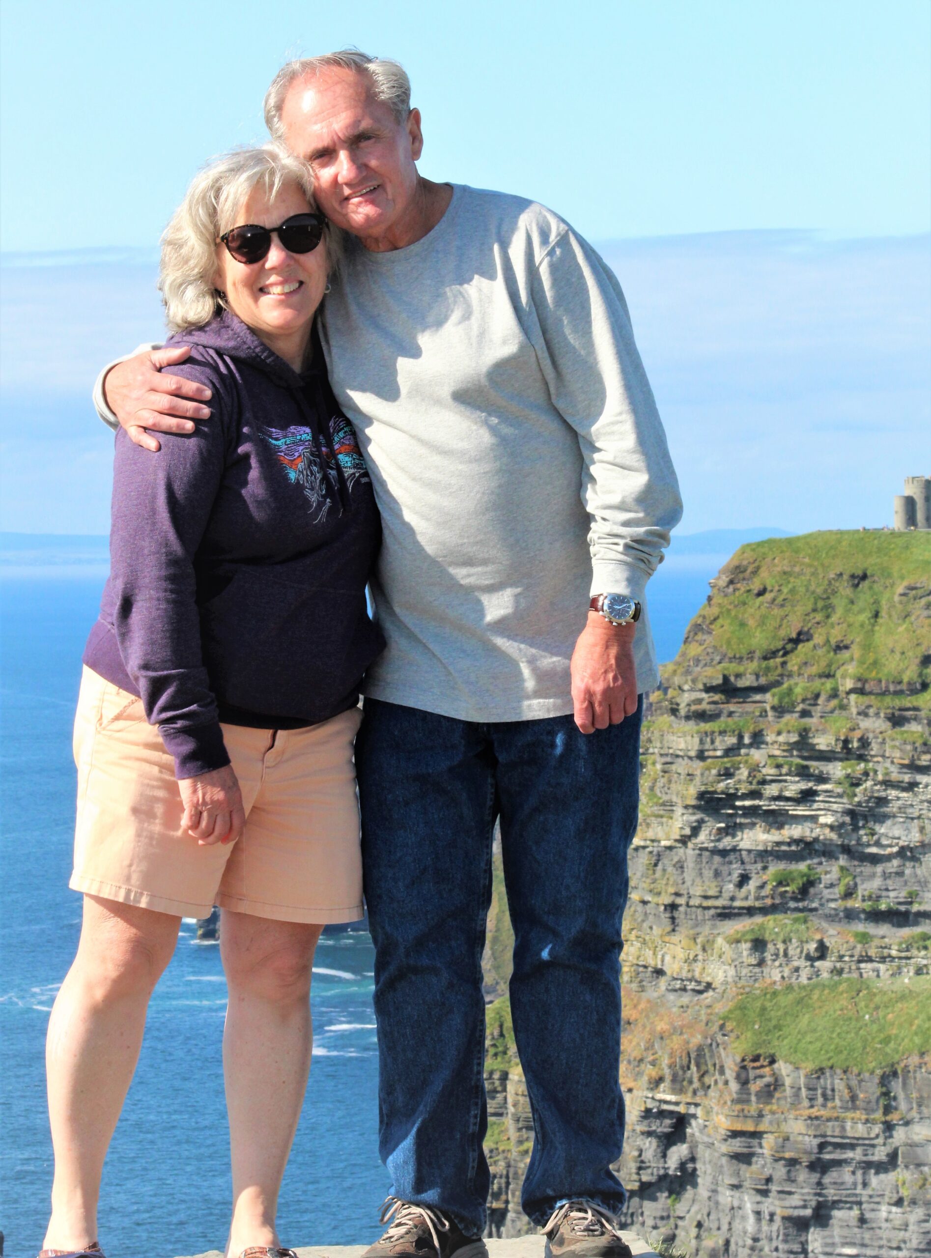Correia and Ronan at Cliffs of Moher, Ireland
