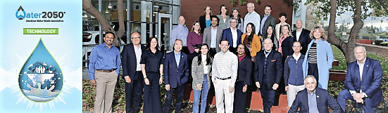 Water 2050 Technology think tank group photo and report cover
