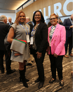 Group photo of three women
